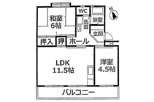 兵庫県神戸市灘区 国玉通２丁目 2階 2DK